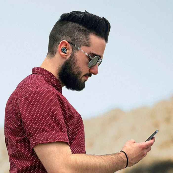 Беспроводные наушники стерео Водонепроницаемые Мини Спортивные Bluetooth гарнитура с зарядным Pod AS99