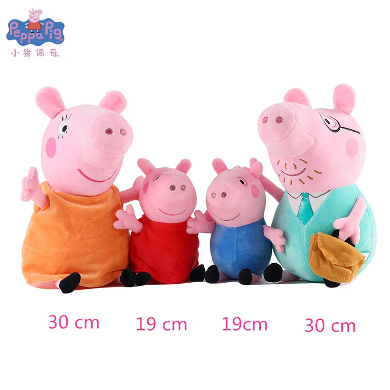 Новый со Свинкой Пеппой Джордж Peppa Семья свинки плюшевые игрушки в виде розовой