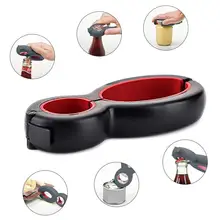 6 in 1 Multifunctional Simple Stainless Can Opener 8 Shape Can Opener Canned Bottle Cap Can Opener Kitchen Tool Three color kitchen seven in one bottle opener small tool