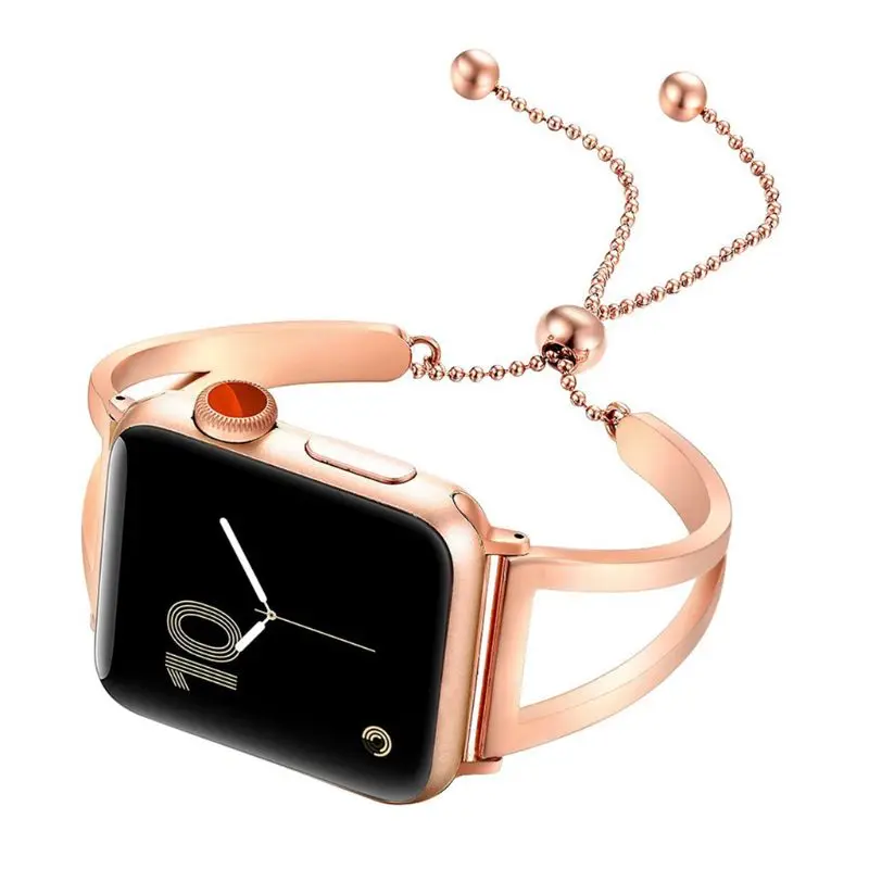 Женский ремешок для часов Apple Watch 38 мм 42 мм 40 мм 44 мм браслет из нержавеющей стали для Apple Watch ремешок iWatch серия 4 3 2 1