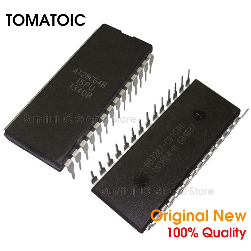 1 шт. AT28C64B-15PU DIP28 AT28C64B-15PC AT28C64B AT28C64 28C64 DIP-28 памяти | Электроника