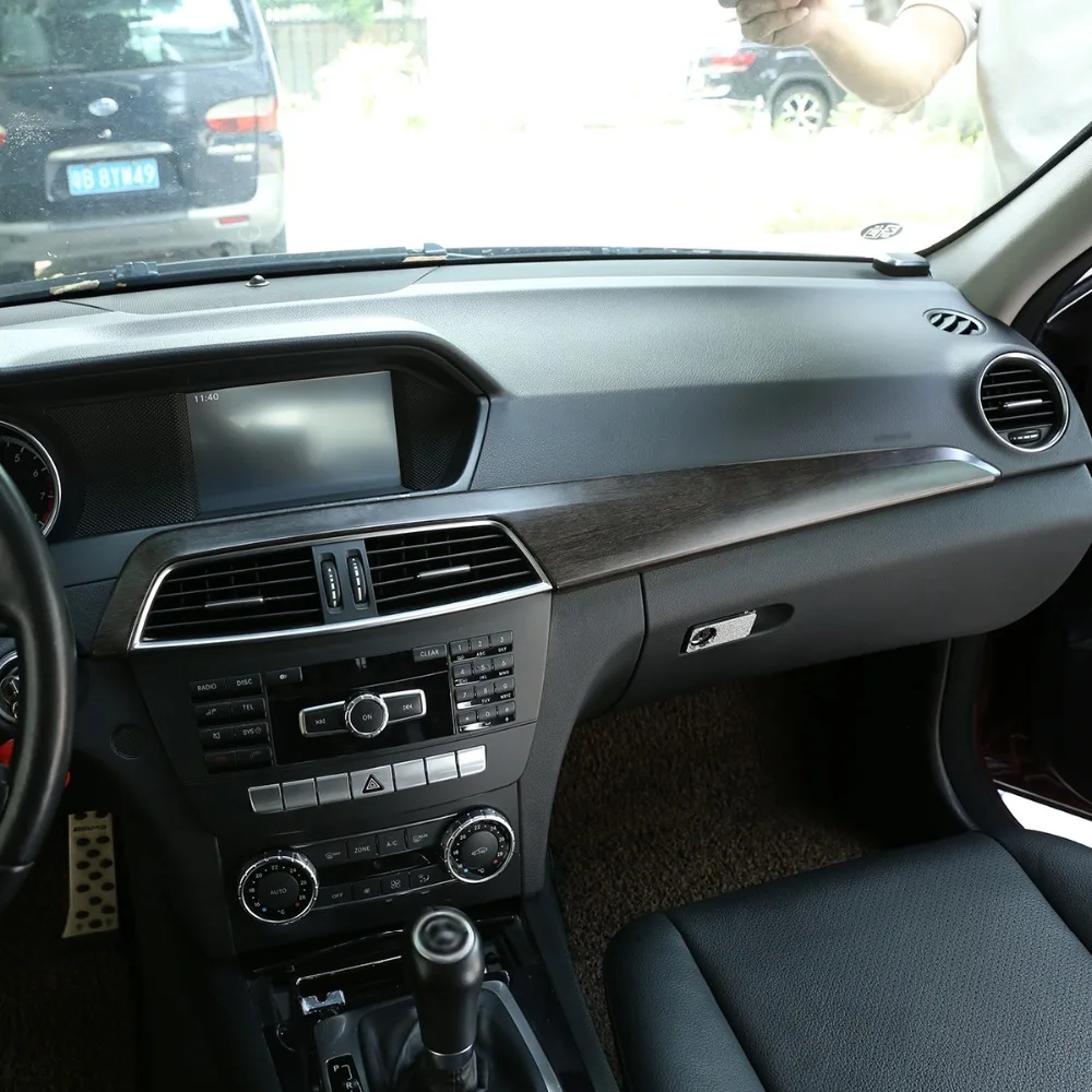 ABS Стиль автомобиля Центрального управления декоративный панельный инструмент панели декоративные панели для Mercedes Benz C Class W204 2010-2013 LHD