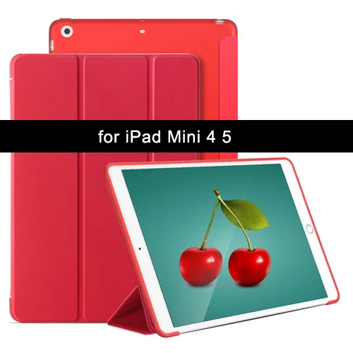 Чехол для iPad mini 5, Aiyopeen, магнитный чехол из искусственной кожи и мягкого ТПУ, чехол для iPad mini 1 2 3 4 5 - Цвет: Red-45