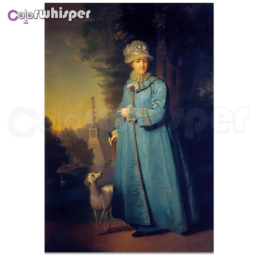 Алмазная живопись 5D Full Square/Round A Woman and Dog алмазная вышивка стразы мозаика