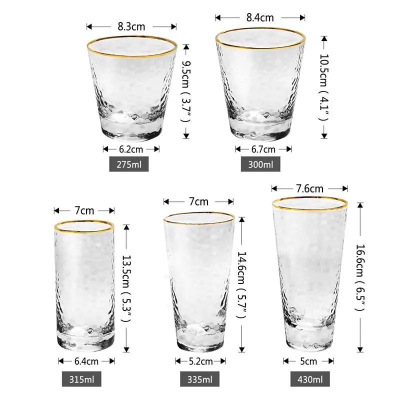 Золотая стеклянная чашка с инкрустацией для кофе молока чая виски стакан вина
