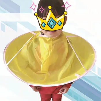 

1PC Foldable Hair Cutting Cloak Umbrella Cape Waterproof Haircut Gown Apron Adult Kids Tool Home Hair Styling Accessory