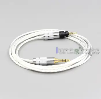 

LN006603 Hi-Res Silver Plated 7N OCC Earphone Cable For Shure SRH840 SRH940 SRH440 SRH750DJ Philips SHP9000 SHP8900