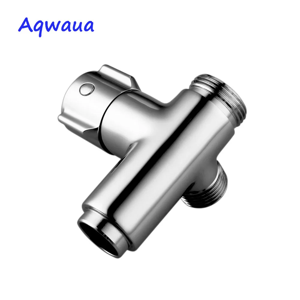 Aqwaua Shower Accessories Faucet Shower Diverter 3 Way Arm Diverter 3 Functions Mixer Brass Body Chrome Plated