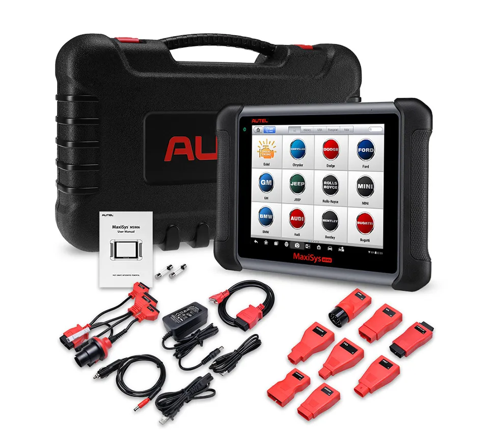 AUTEL MaxiSYS MS906 автоматический диагностический Автомобильный ключ ЭБУ инжектор кодирования OBD2 сканер ABS SRS EPB SAS DPF DS708 DS808 OE-level