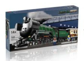

21005 1085Pcs Technic Series Emerald Night Train Model Building Kit Block Bricks Toys Birthday Gifts 10194
