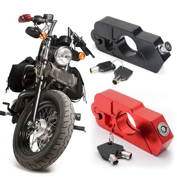 

CNC Motorcycle Handlebar Lever Fixed Lock CNC Aluminum Alloy Anti Theft Security Grip Brake For Car Parts