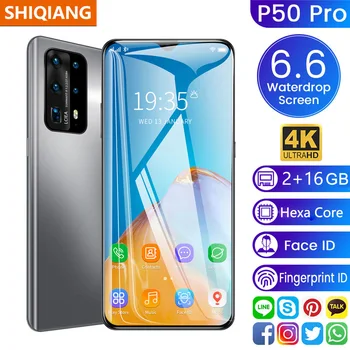 

SOYES P50 Pro Mobile Phones Global Version Smartphones Hexa Core Android Cell Phones 6.6” Full Screen 16GB 5MP 5000mAh