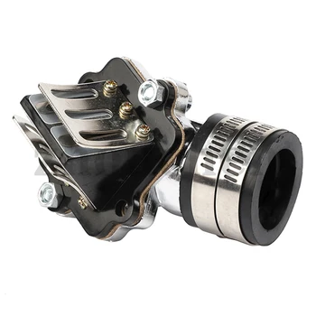 

Intake Manifold pipe carburetor interface Performance Reed Valve for 2 stroke scooters moped PWK PE KOSO JOG 50 90