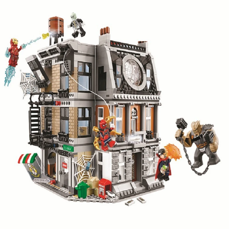 

10840 Compatible with Legoinglys Marvel Avengers Infinity War Sanctum Sanctorum Showdown Iron man Spidermans Building Block Toys