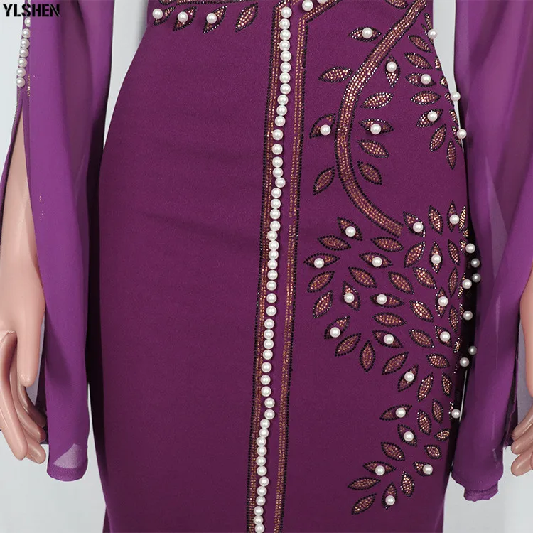 African Dresses for Women Dashiki Diamond Robe Africaine Femme 2020 Africa Dress African Clothes Long Maxi Evening Party Dress 04