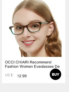 OCCI CHIARI, высококачественные модные очки, унисекс, фирменный дизайн, очки ручной работы, оправа для очков, Дэми, черный W-COLIO