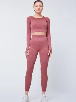 

Seamless High Waist Knitted Yoga Clothing Gym Fashion Sexy Slim Leggings Gym SportsYoga Clothing Training Leggings
