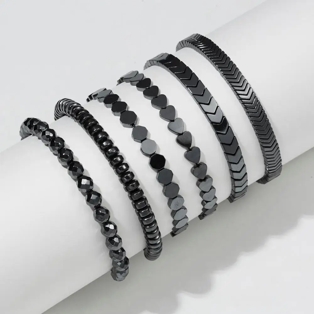 Bracelet Jewelry Magnetic therapy Health Care Loss Weight Effective Black Stone Bracelets Slimming Stimulating Acupoints Arthritis Pain Relief