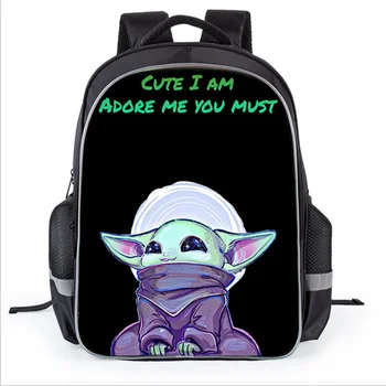 

Hot Selling Babyyoda Student Backpack Mandalorian Children's School Bag Large Capacity Offload Backpack Customization