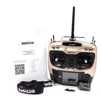 

Radiolink AT9S 2.4G 9CH RC System Transmitter, AT9S Remote Controller with R9DS Receiver Neutral Plastic