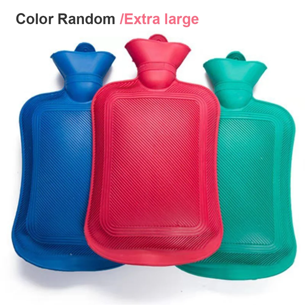 XL 2000ml 34x18cm Милые Мультяшные 2000 мл толстые горячие портативные бутылки для воды, резиновые зимние теплые бутылки для воды, грелка для рук для девочек, карманный мешок для горячей воды - Цвет: XL 2000ml 34x18cm