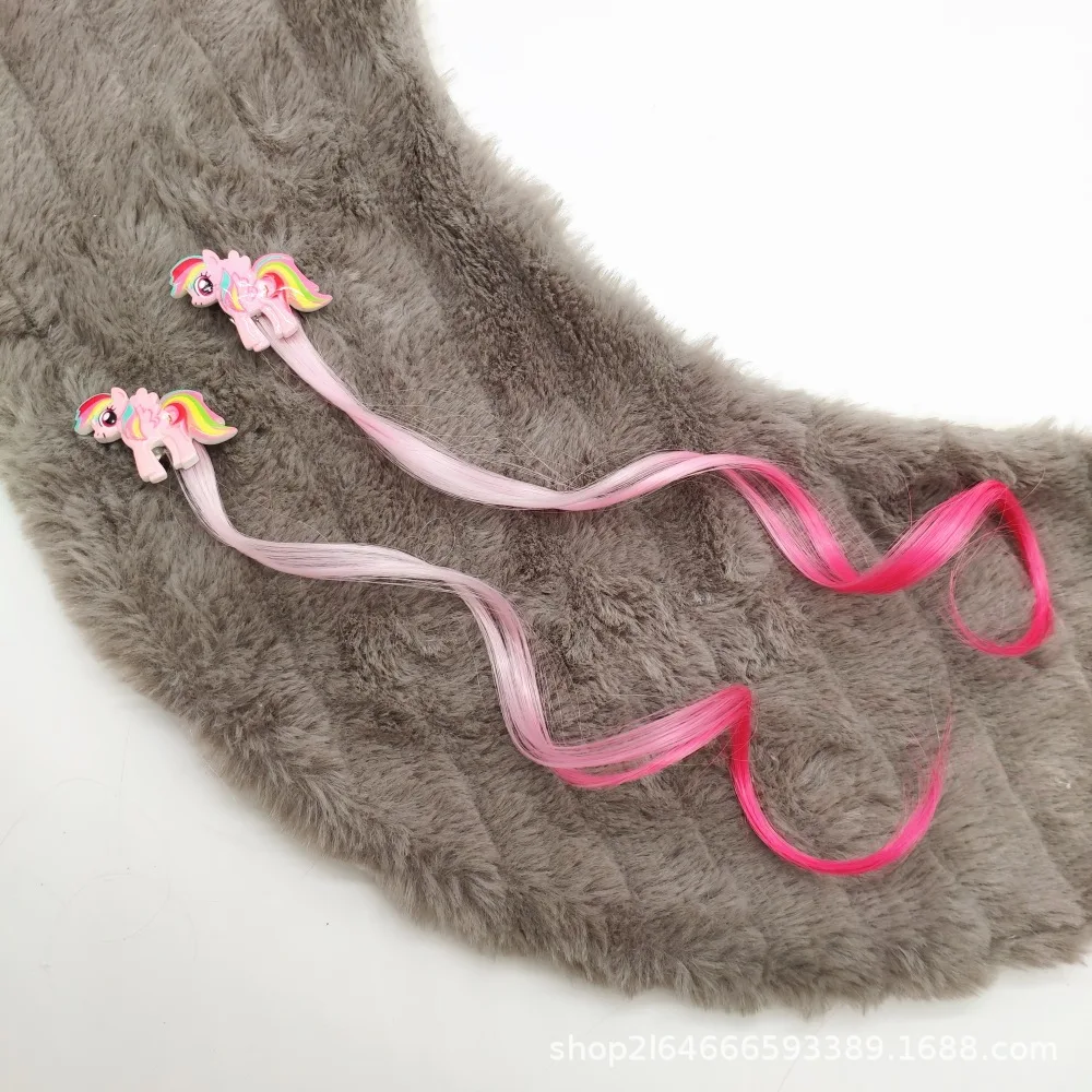 1 Pair Cartoon Hair Pins for Girls Kids Hair Accessories Dress Headwear Princess Braid Hair Clips Children Gift - Цвет: girls hairpins 03