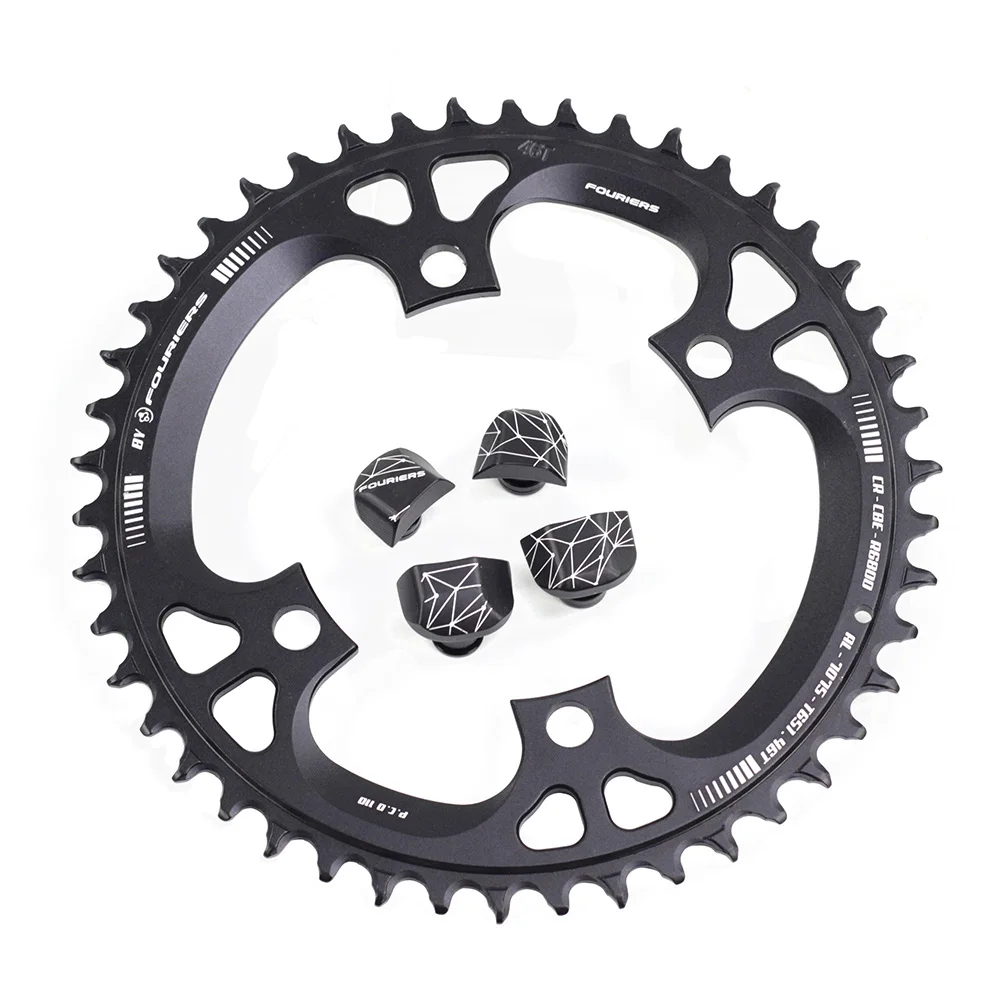 Fouriers Single Chainring Road Bike Chainwheel BCD110 Fit 105 5800 Ultegra 6800