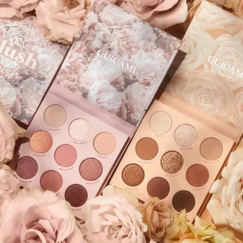

GUICAMI Eyeshadow Palette 9 Color Shadows Eye Shadow Matte Glitter Makeup palette Natural Long-lasting Waterproof Cosmetics