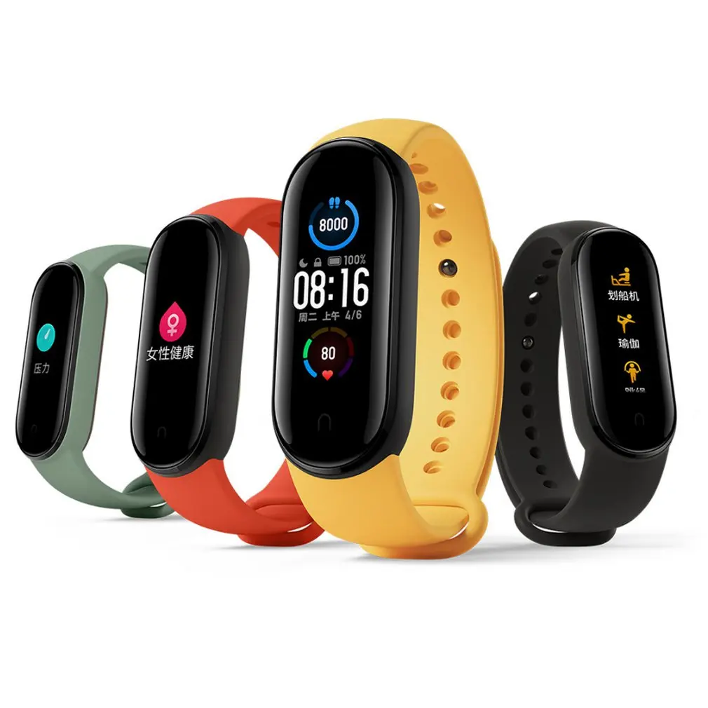 Смарт часы Mi Band 5 фитнес браслет Miband функция дистанционного управления камерой