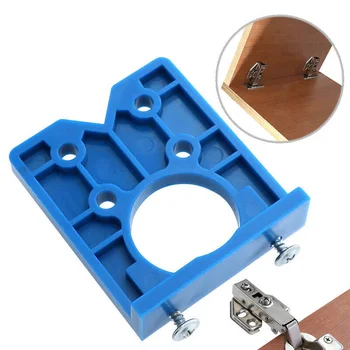 

35mm Concealed Cabinet Hinge Jig Hole Drill Guide Impact ABS Cutter Bit Tool Kit