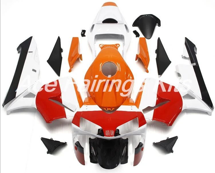 

Top (Injection mold) New ABS Motorcycle Full Fairing Kit Fit For Honda CBR600RR F5 2004 2003 Fairings set Red orange white