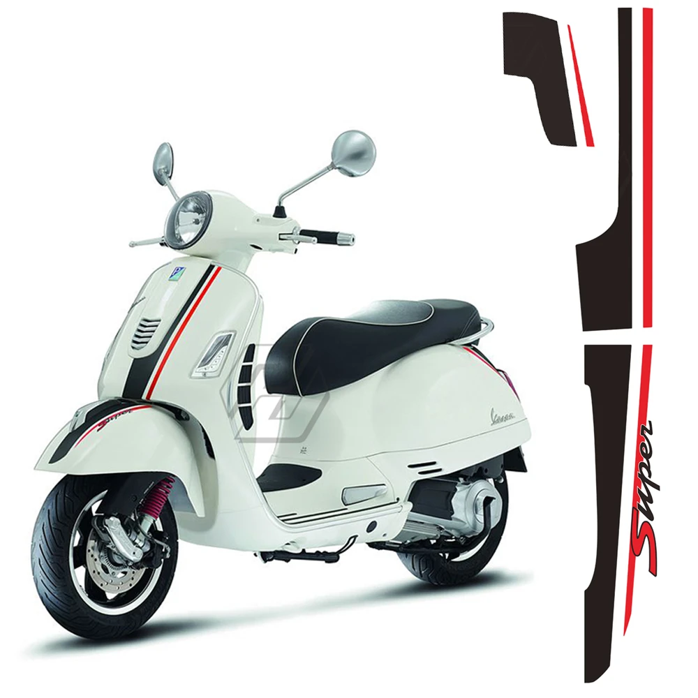 Motorcycle Front Frame Decals Kit Case for Piaggio Vespa GTV GTS 250 300  300ie Super - AliExpress Automobiles \u0026 Motorcycles