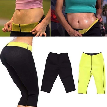 

Women's Thermo Body Shaper Black Neoprene Slimming Pants Thighs Fat Burner High Waist Tummy Control Shapewear for Weight Loss