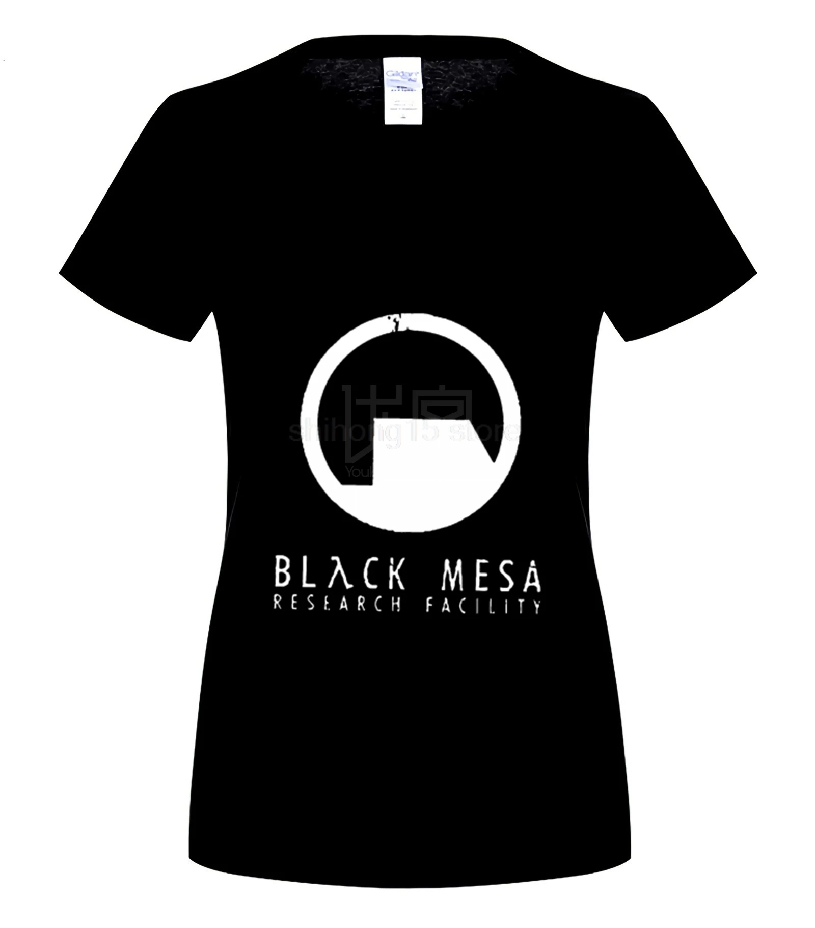 Black Mesa Half Life Футболка мужская крутая футболка европейские размеры-XXXL топы летние футболки хлопковая Футболка с круглым вырезом - Цвет: women black