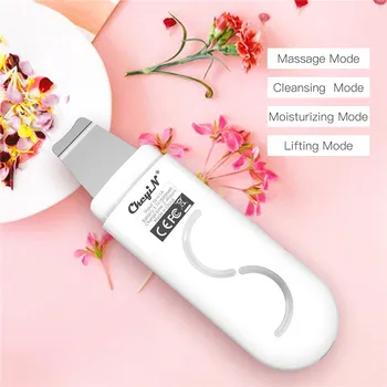 

Usb Rechargeable Ems Ion Ultrasonic Face Scrubber Cleaner Skin Lifting Tightening Blackhead Remover Pore Cleaner Facial Machine