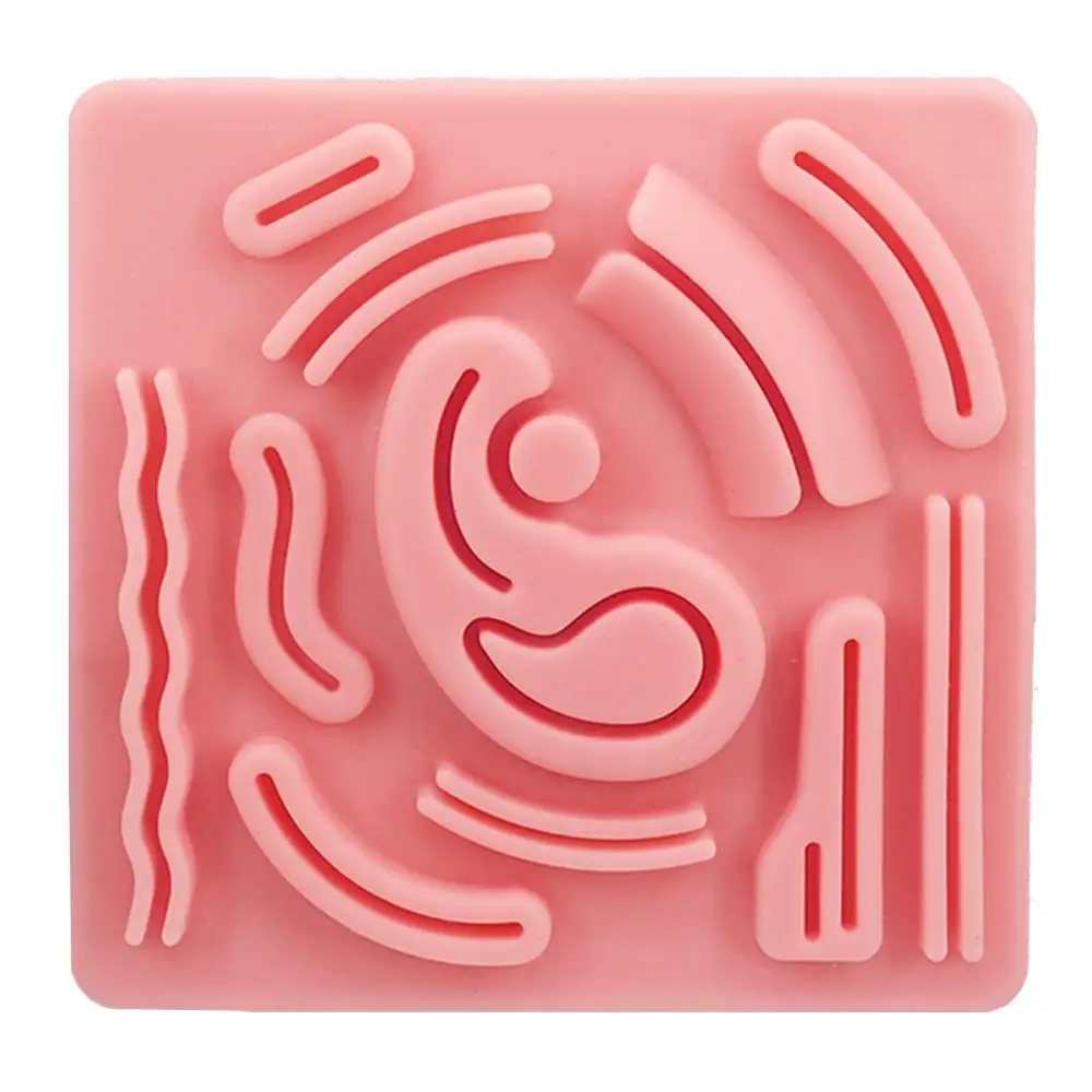 

Silicone Laparoscopic Suture Simulation Pad With Pre-Cut Wounds for Suture Training to Medical Student Doctor Nurse Teaching