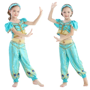 

Cosplay Carnival Costume Dress Halloween Girls Child Material Item Type Source Characters Princess Fairy Tale Aladdin Jasmine up