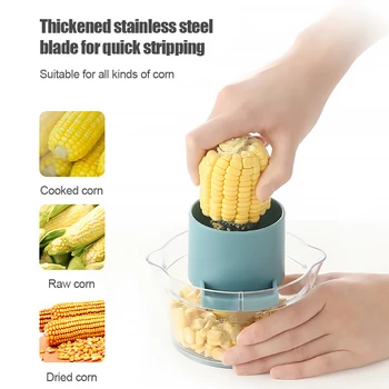 

1pc Kitchen Accessories Multifunction Corn Peeler Stripper Corn Thresher Planer Garlic Ginger Cutter Machine Home Kitchen Gadget