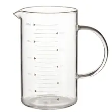 Боросиликатный стеклянный мерный стакан Прозрачная чашка для молока со шкалой для выпечка Suppiles