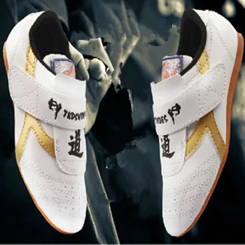

2020cheap Child sneaker PU leather Taekwondo Shoes soft sole breathable Martial Arts Training shoes karate Comfortable WTF shoes