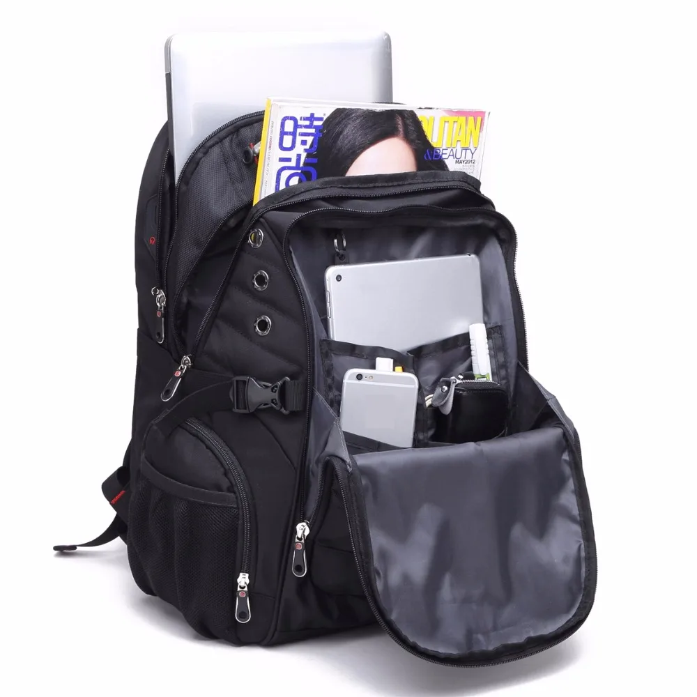  MAGIC UNION Brand Design Men's Travel Bag Man Swiss Backpack Polyester Bags Waterproof Anti Theft B - 32700121078