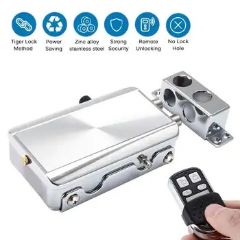 

Wireless Remote Control Door Lock Electronic Anti-theft Access Lock Home Hotel Security System Set Automation Intelligence