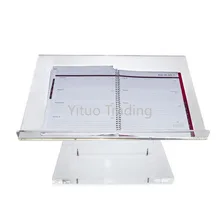  CY19-8398 Transparent Crystal Conference Speech Platform Plexiglass Craft School Company Commercial Consulting Reception Desk 