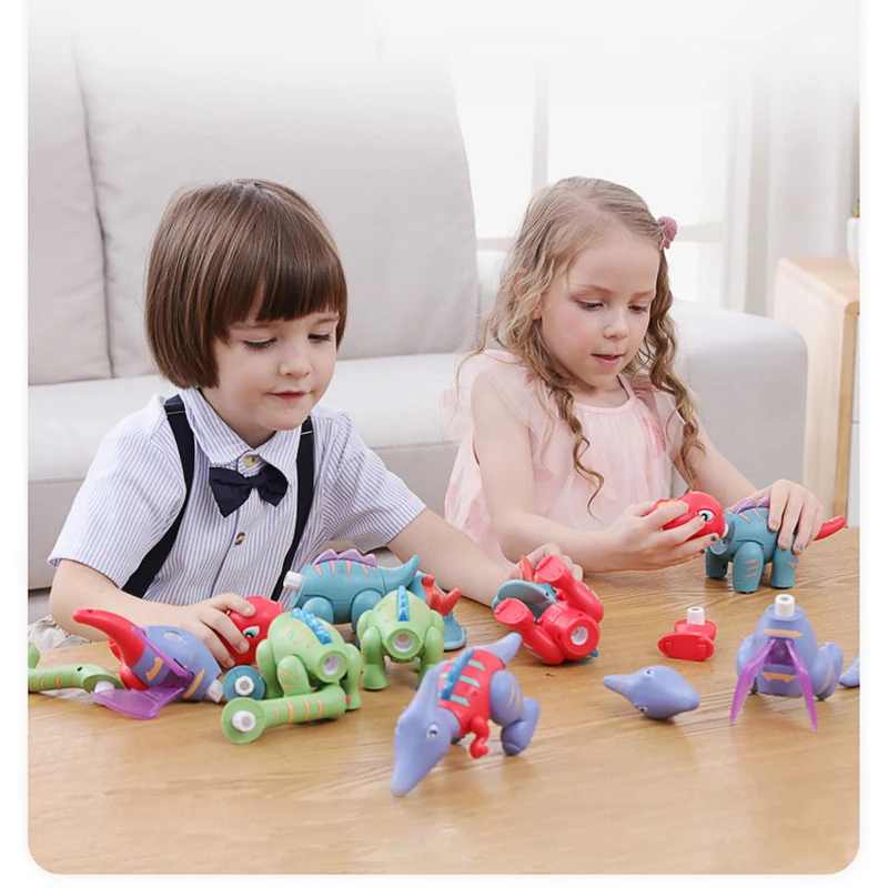 

Pop Sale Tyrannosaurus Triceratops Dragon Toy Lights&Music Magnetic Assembled Dinosaur Toy Simulation Animal Wing Dragon As Gift