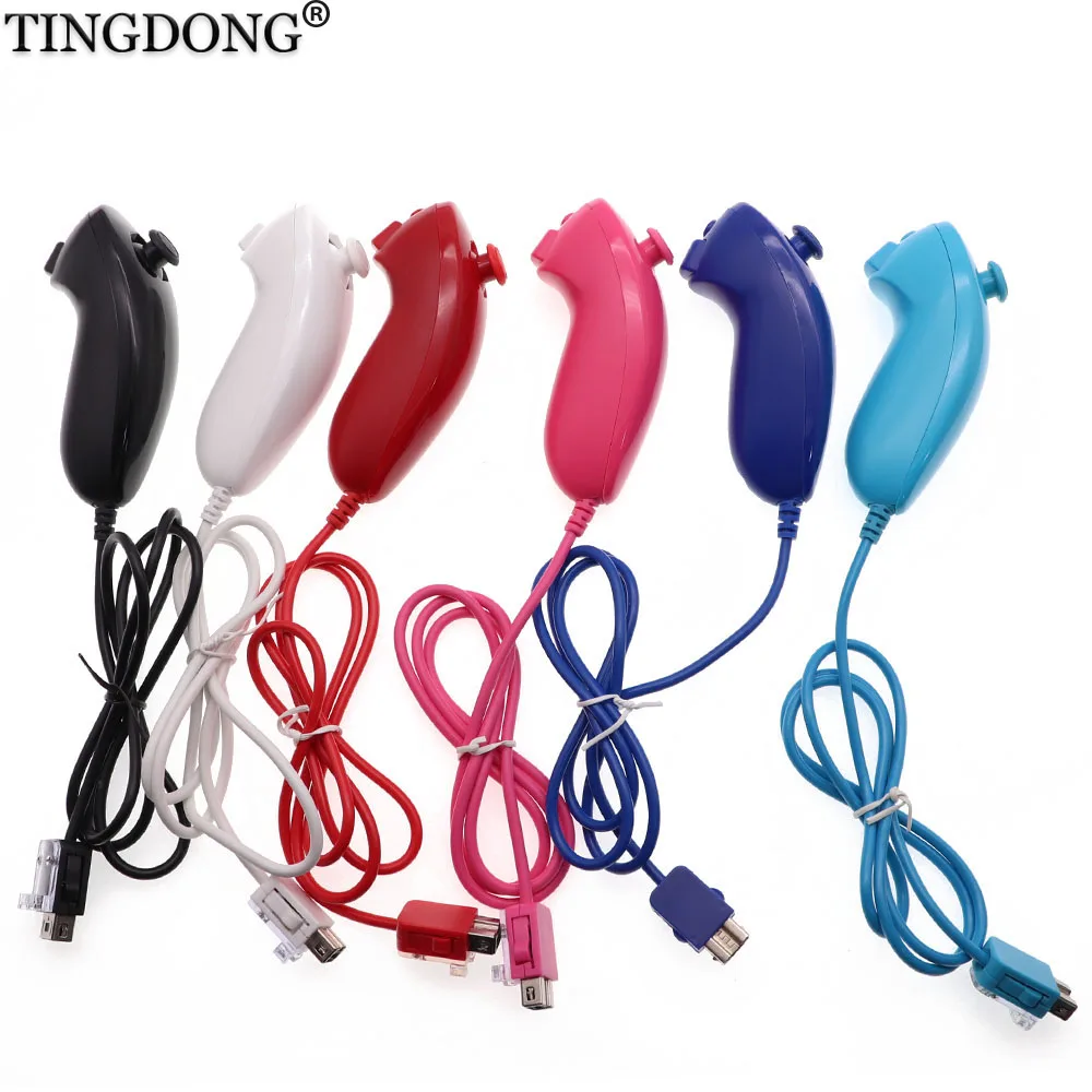 Telecomando Per Videogiochi Nunchuck Nunchuk Per Console Nintendo Wii 5 Colori