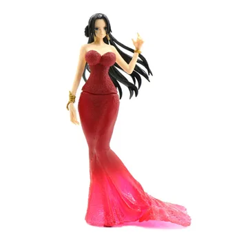 

One Piece GK Anime Action Figure Model 23cm PVC Boa Hancock Evening Dress Statue Collection Toy Desktop Decoration Hand Do Gift