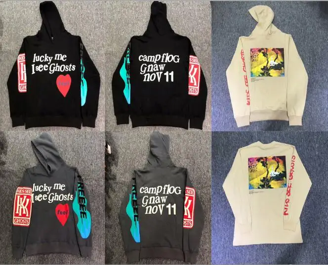 Новинка Kanye West KIDS SEE GHOSTS Hoodie Мужской пуловер 2019 Новое поступление Модные Лучшие