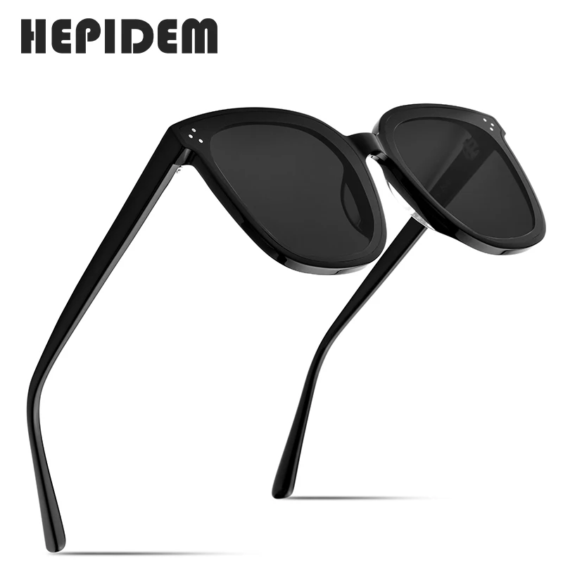 Женские нежные солнцезащитные очки HEPIDEM брендовые в Корейском стиле с кошачьим