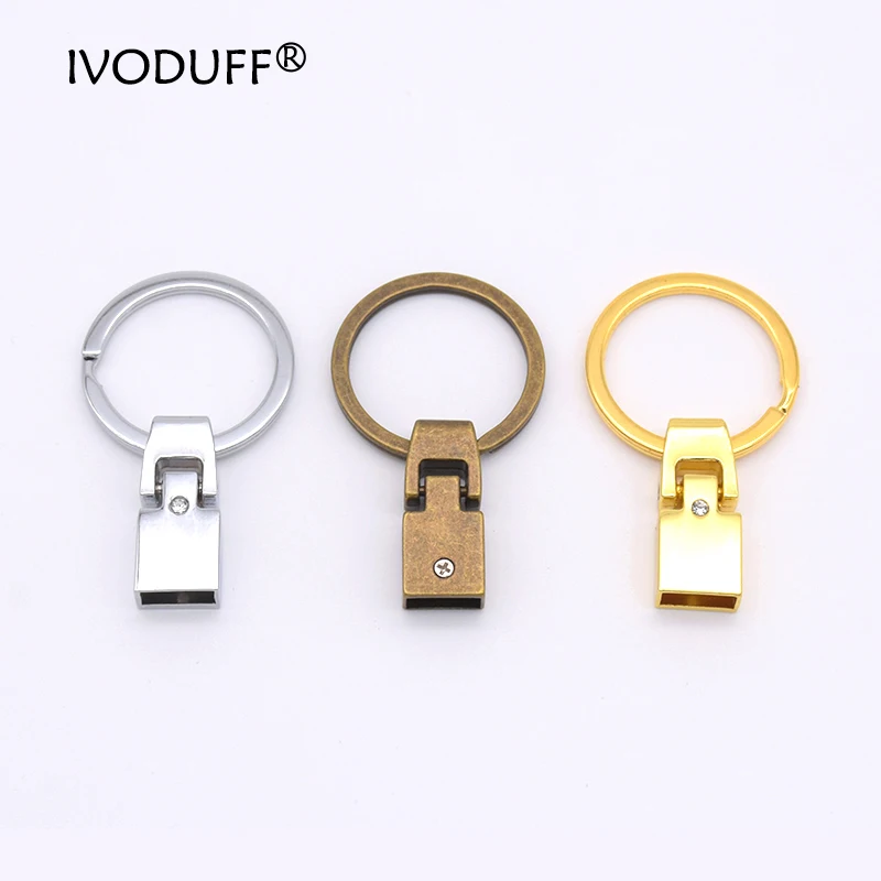 

Ivoduff 3x Key Fob Multiple Colour With Screw Keychain Split Ring For 10mm Wrist Wristlets Tail Clip