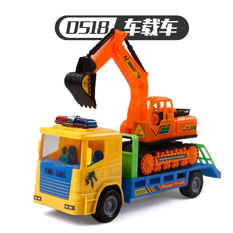 

Car Mounted Digging Excavator Model Inertia Large Size Drop-resistant Engineering Vehicle Model Boy Excavator Hook Machine CHILD